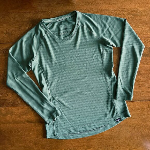 Patagonia sage green capilene midweight top S - Picture 1 of 8